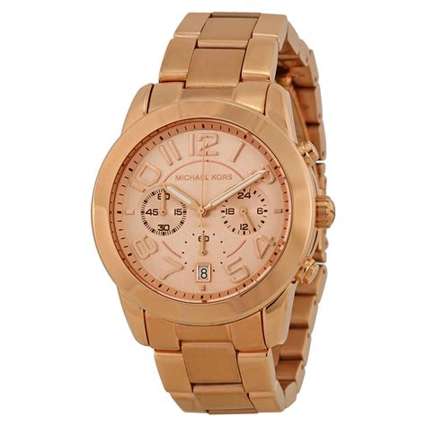 Michael Kors rose gold Mercer Chronograph watch MK5727